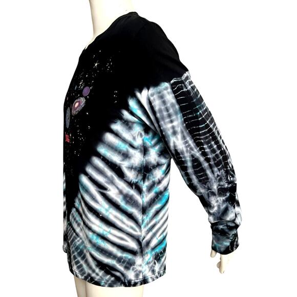 Ovadia New york 100% Cotton Planets Tie Dye Jersey Long Sleeves Size XL - Picture 4 of 9